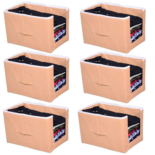 Closet Organizer-Foldable Shirts and Clothing Organizer Stackers(Pack of 6)